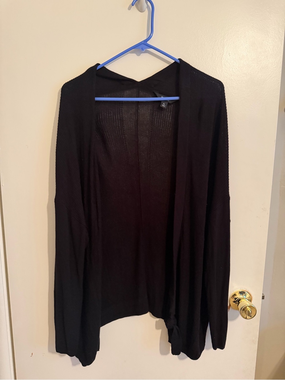 Simply Vera Vera Wang Black Slouchy Knit Cardigan